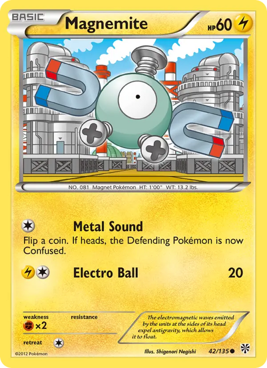 Magnemite 42 Plasma Storm Pokesingles