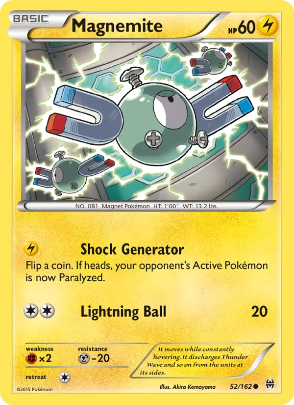 Magnemite 52 BREAKthrough Pokesingles