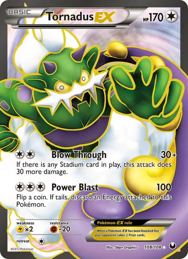 Tornadus-EX 108 Dark Explorers Pokesingles
