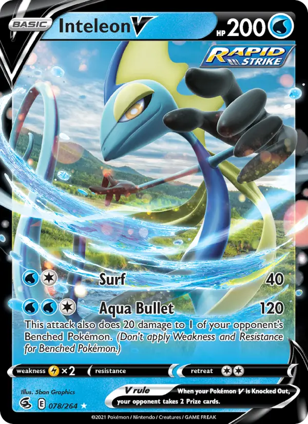 Inteleon V 78 Fusion Strike Pokesingles