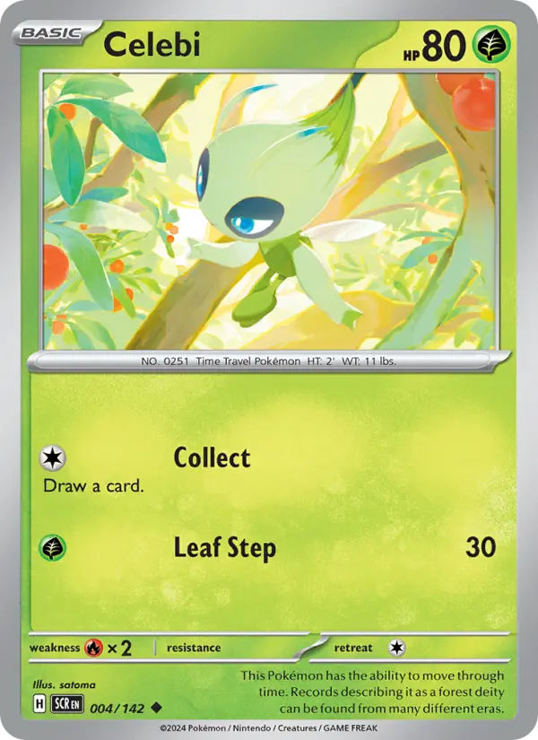 Celebi 4 Stellar Crown Pokesingles