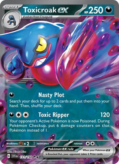 Toxicroak ex 131 Scarlet & Violet Pokesingles