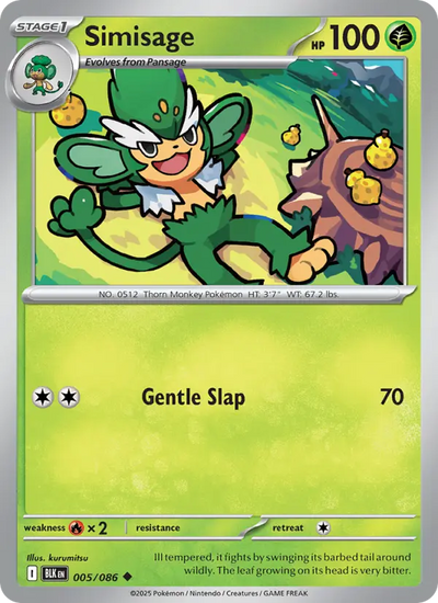 Simisage 5 Black Bolt Pokesingles