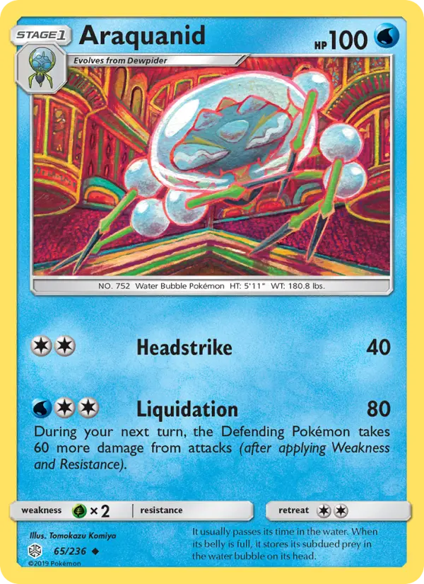 Araquanid 65 Cosmic Eclipse Pokesingles