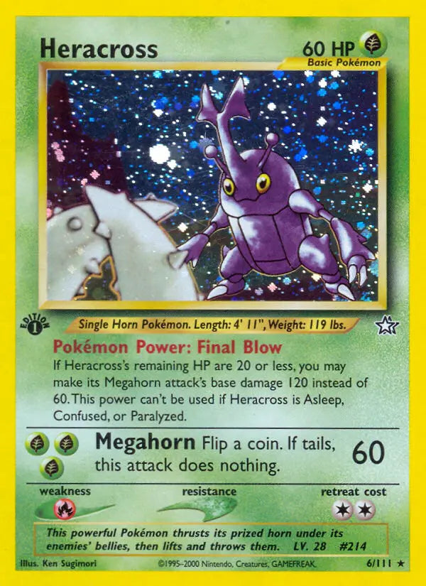 Heracross 6 Neo Genesis Pokesingles
