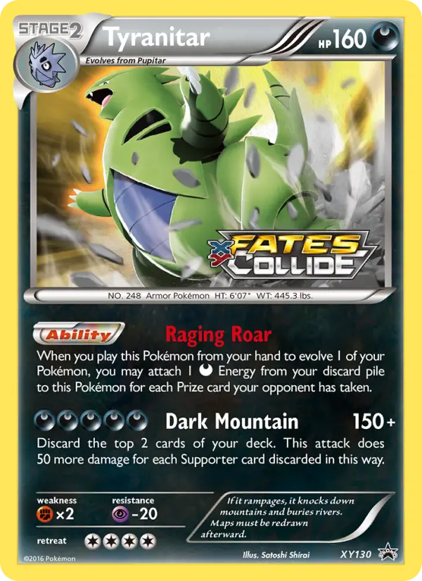 Tyranitar XY130 XY Black Star Promos Pokesingles