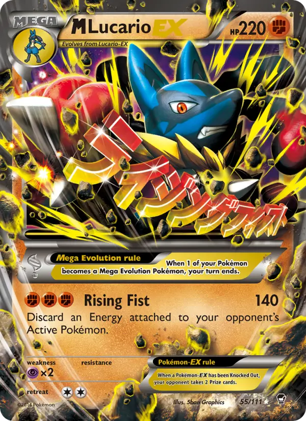 M Lucario EX 55 Furious Fists Pokesingles