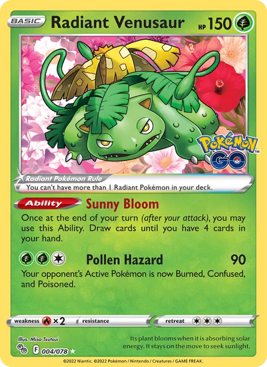 Radiant Venusaur 4 Pokémon GO Pokesingles