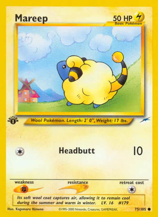 Mareep 75 Neo Destiny Pokesingles