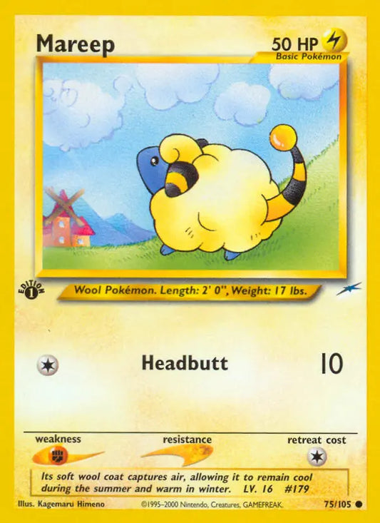 Mareep 75 Neo Destiny Pokesingles