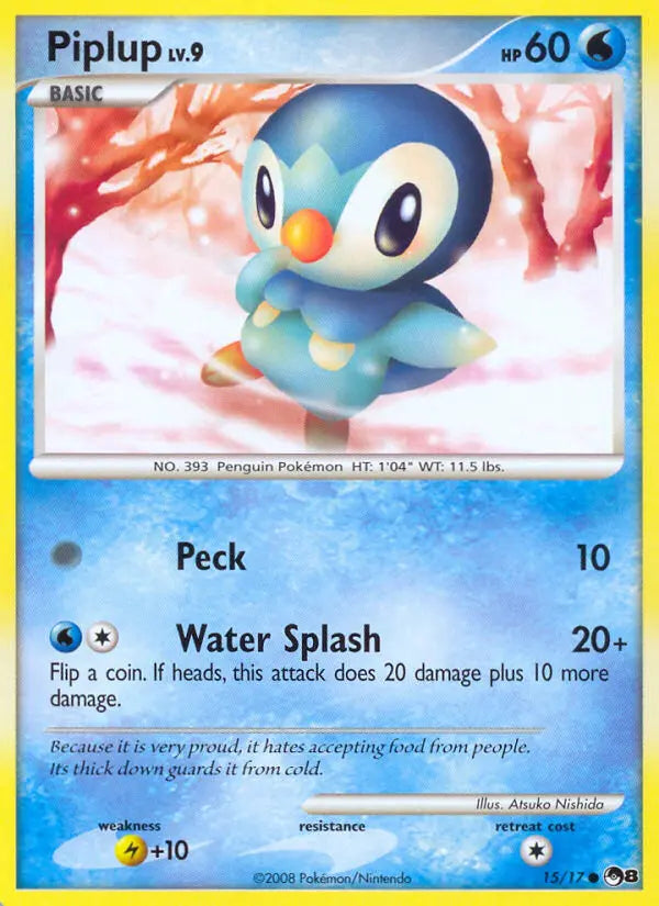 Piplup 15 POP Series 8 Pokesingles