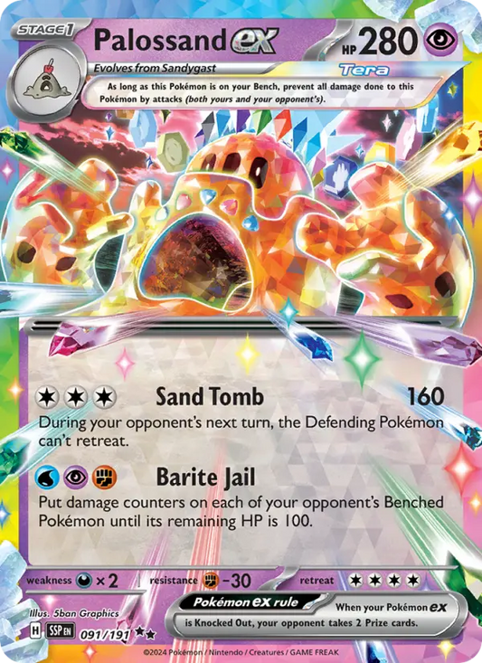 Palossand ex 91 Surging Sparks Pokesingles