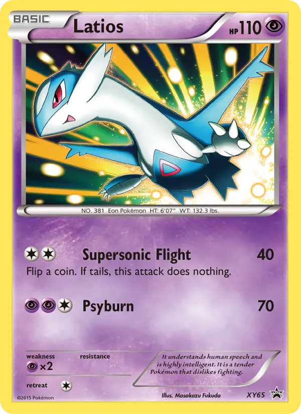 Latios XY65 XY Black Star Promos Pokesingles
