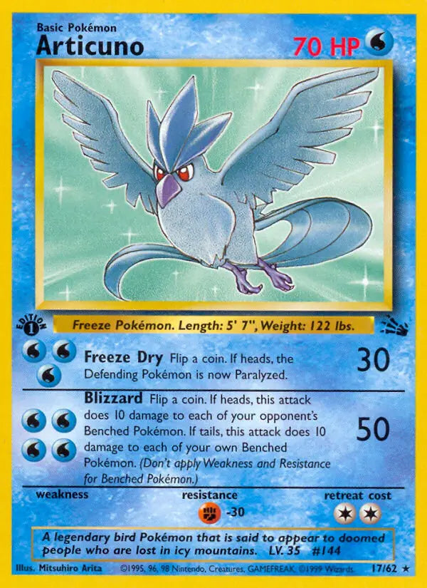 Articuno 17 Fossil Pokesingles