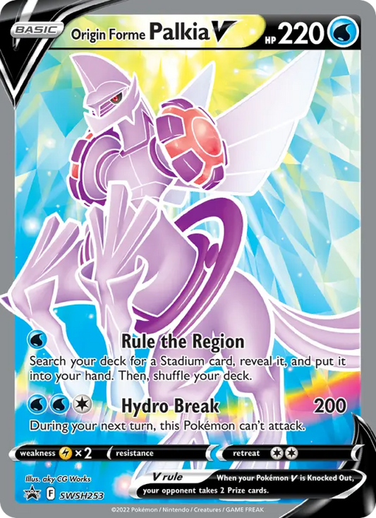 Origin Forme Palkia V SWSH253 SWSH Black Star Promos Pokesingles