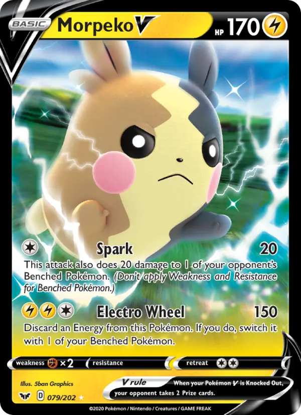 Morpeko V 79 Sword & Shield Pokesingles