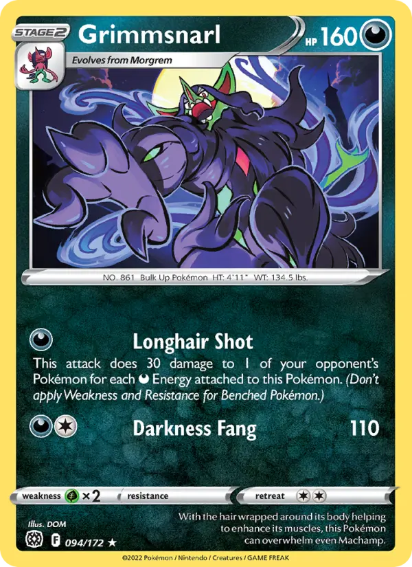 Grimmsnarl 94 Brilliant Stars Pokesingles
