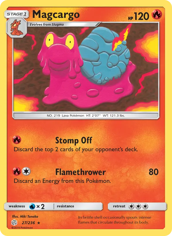Magcargo 27 Cosmic Eclipse Pokesingles