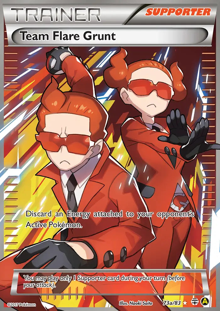 Team Flare Grunt 73a Generations Pokesingles