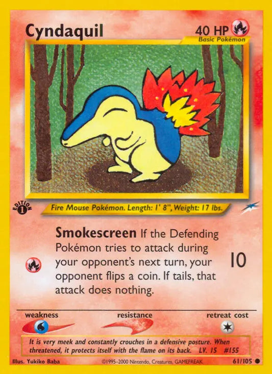 Cyndaquil 61 Neo Destiny Pokesingles