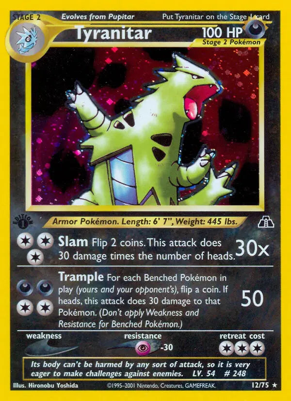 Tyranitar 12 Neo Discovery Pokesingles