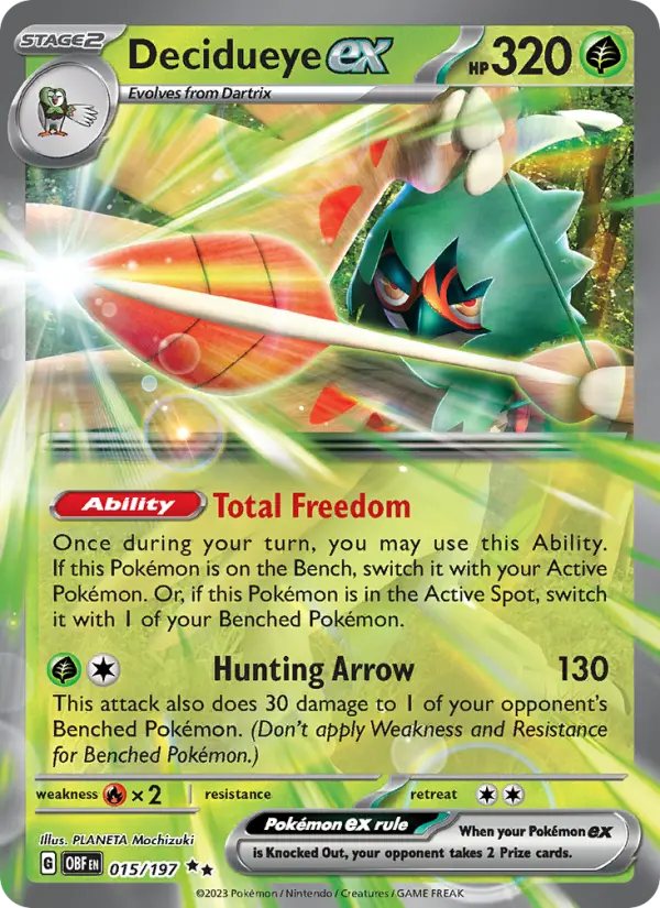 Decidueye ex 15 Obsidian Flames Pokesingles