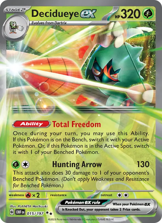 Decidueye ex 15 Obsidian Flames Pokesingles