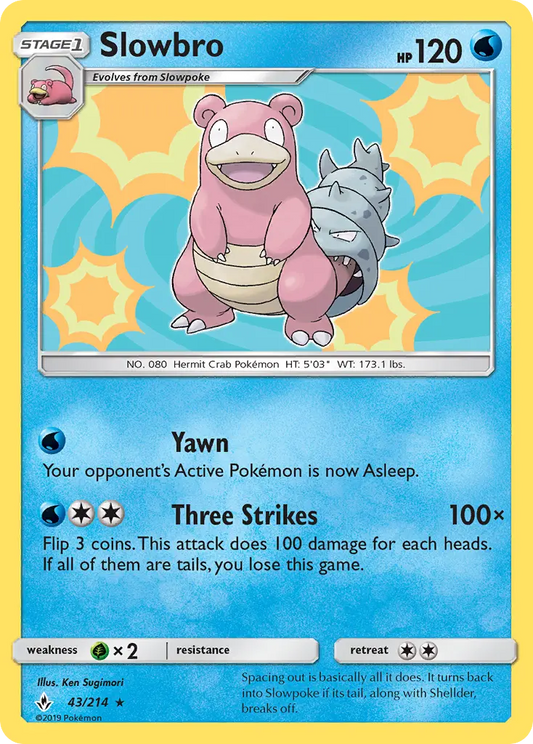 Slowbro 43 Unbroken Bonds Pokesingles