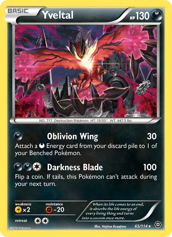 Yveltal 65 Steam Siege Pokesingles
