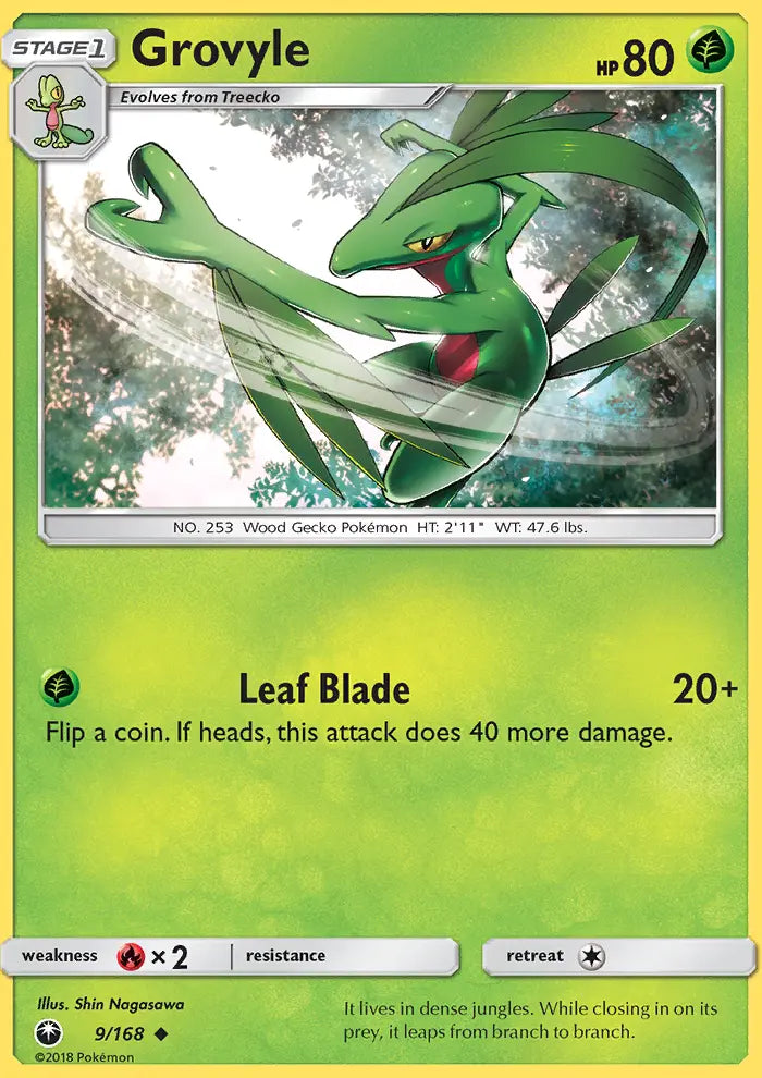 Grovyle 9 Celestial Storm Pokesingles