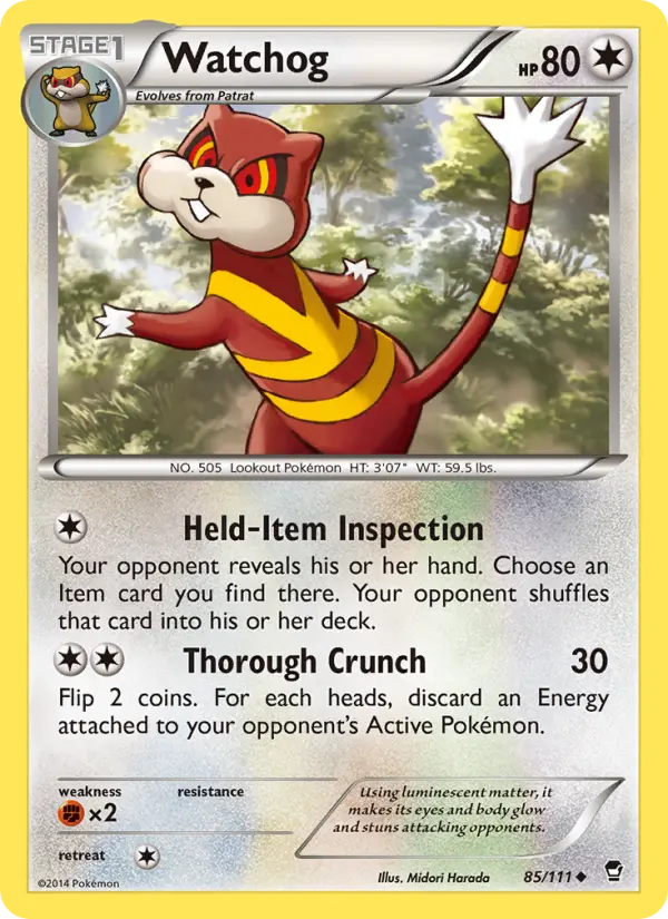 Watchog 85 Furious Fists Pokesingles