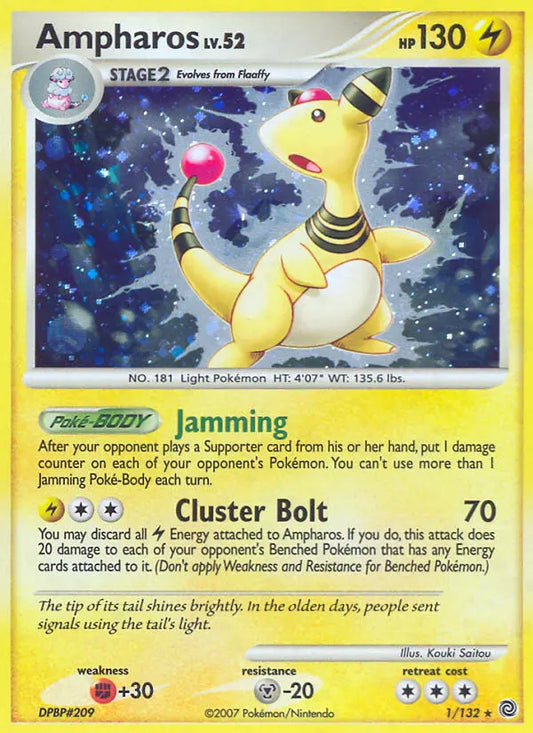 Ampharos 1 Secret Wonders Pokesingles