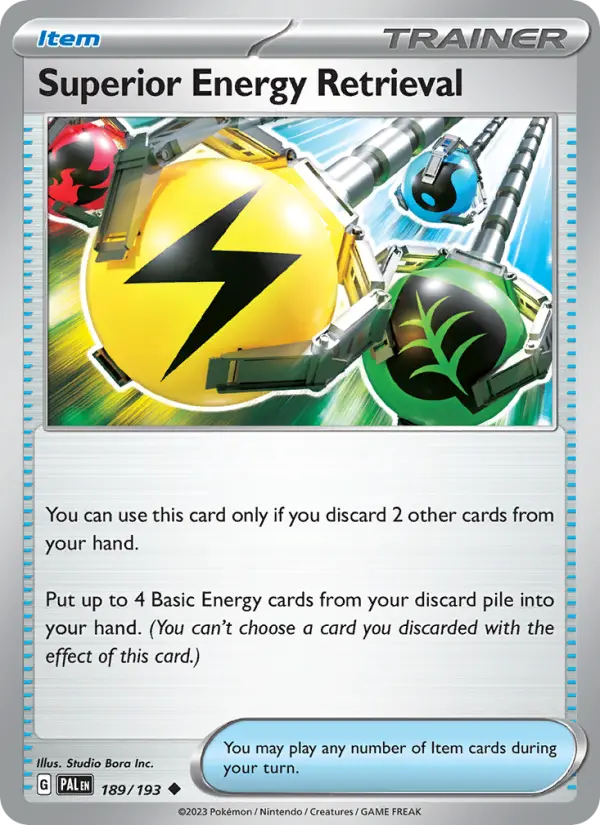 Superior Energy Retrieval 189 Paldea Evolved Pokesingles
