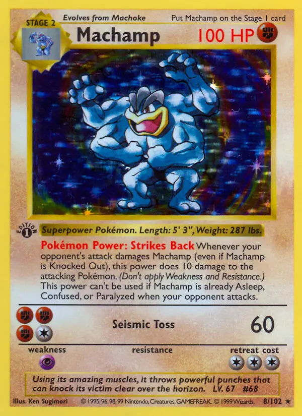 Machamp 8 Base Set Pokesingles