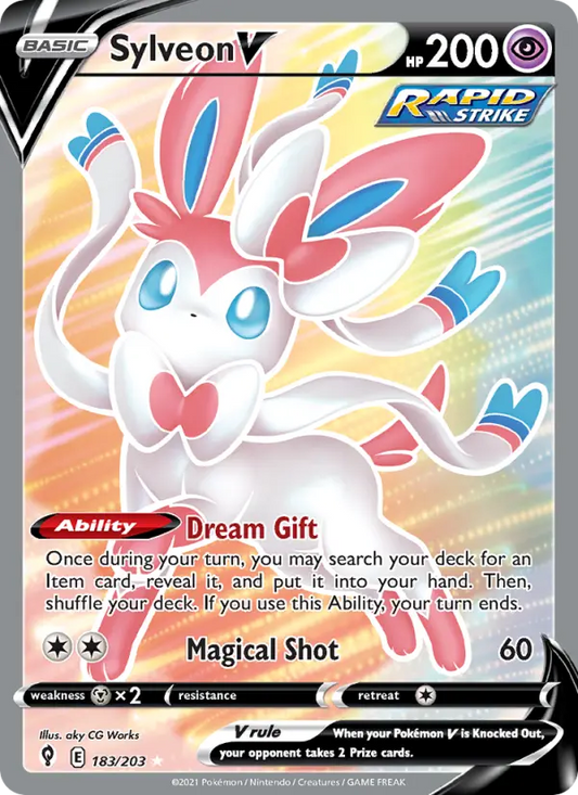 Sylveon V 183 Evolving Skies Pokesingles