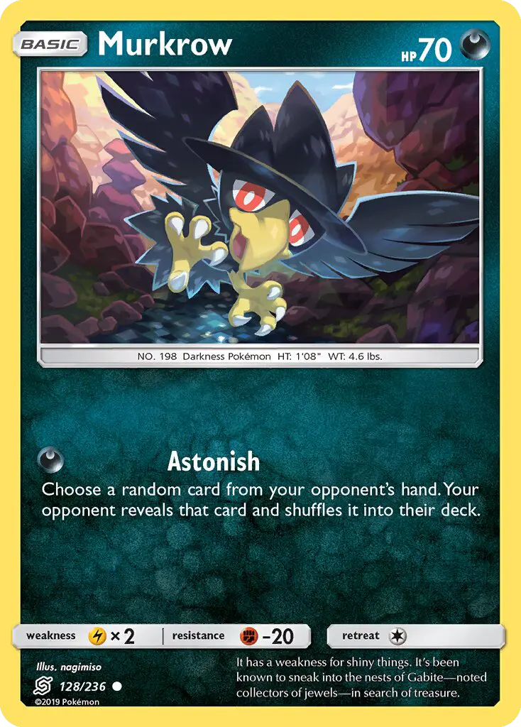 Murkrow 128 Unified Minds Pokesingles