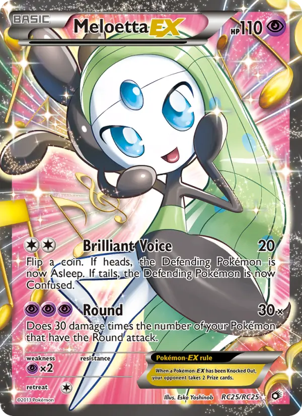 Meloetta-EX RC25 Legendary Treasures Pokesingles