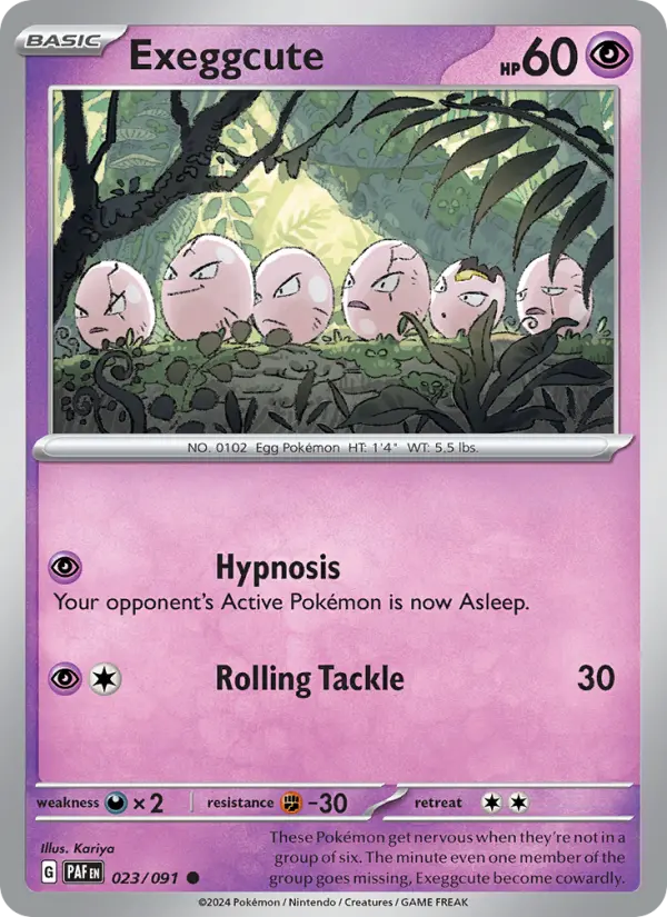 Exeggcute 23 Paldean Fates Pokesingles