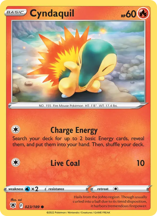 Cyndaquil 23 Astral Radiance Pokesingles