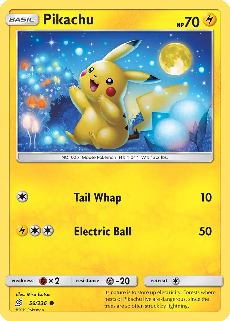 Pikachu 56 Unified Minds Pokesingles