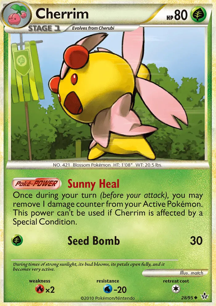 Cherrim 28 Unleashed Pokesingles