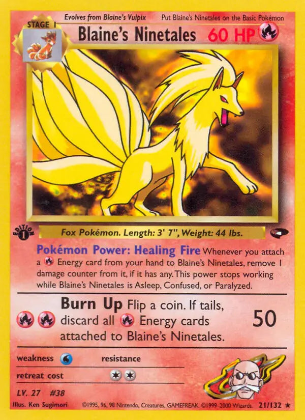 Blaine's Ninetales 21 Gym Challenge Pokesingles