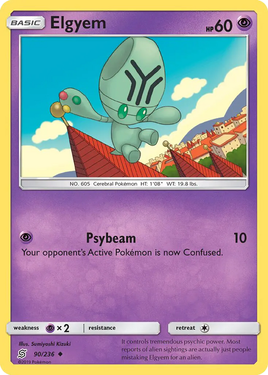 Elgyem 90 Unified Minds Pokesingles