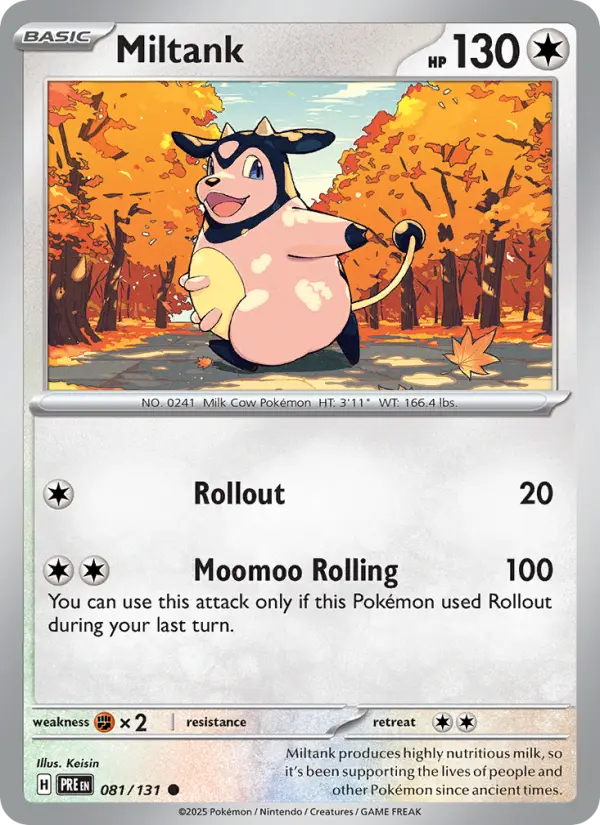 Miltank 81 Prismatic Evolutions Pokesingles