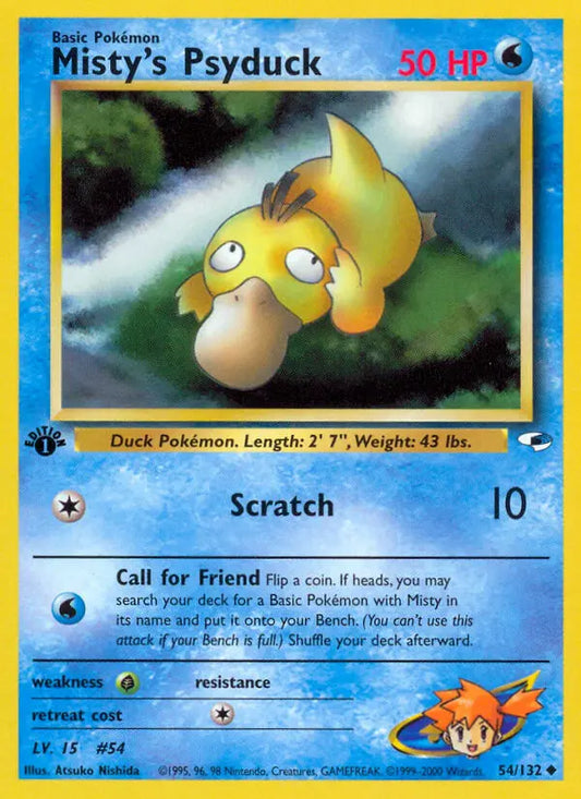 Misty's Psyduck 54 Gym Heroes Pokesingles