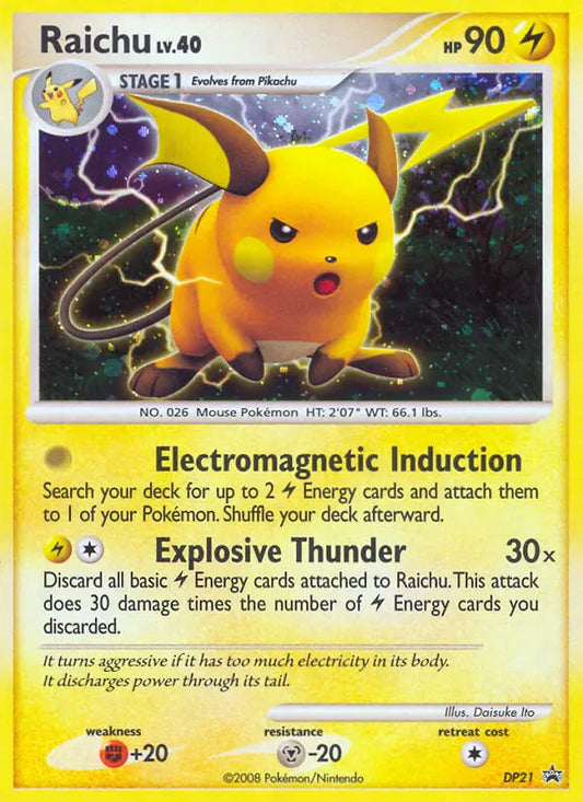 Raichu DP21 DP Black Star Promos Pokesingles