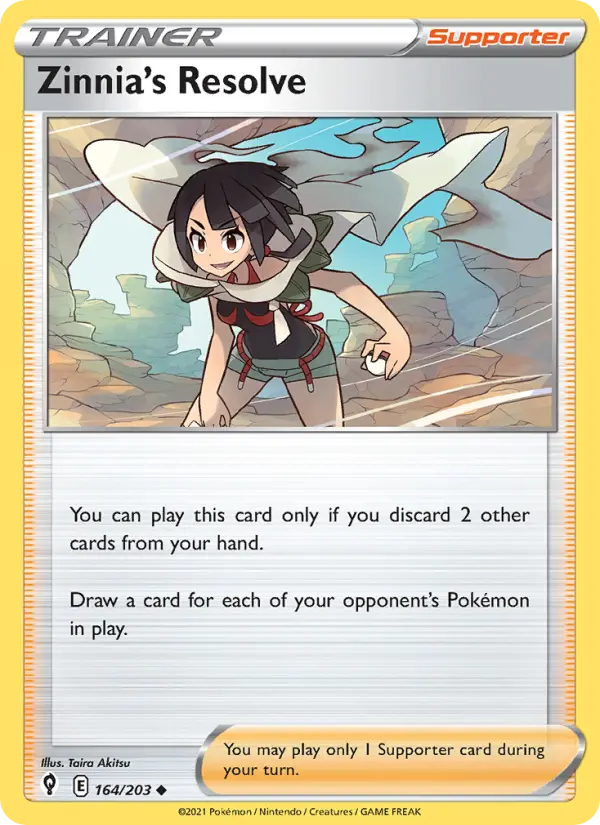 Zinnia's Resolve 164 Evolving Skies Pokesingles