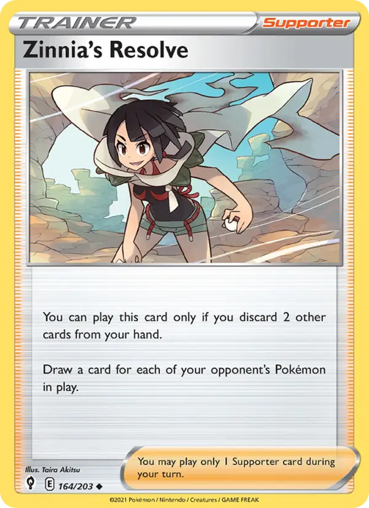 Zinnia's Resolve 164 Evolving Skies Pokesingles
