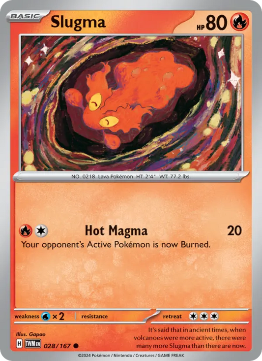 Slugma 28 Twilight Masquerade Pokesingles