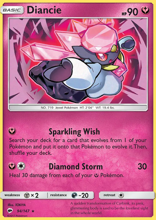 Diancie 94 Burning Shadows Pokesingles